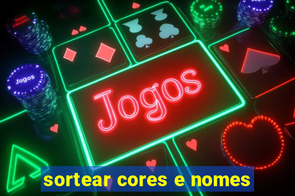 sortear cores e nomes