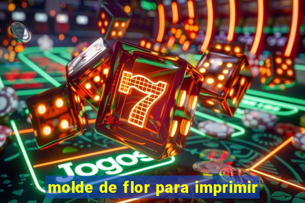 molde de flor para imprimir